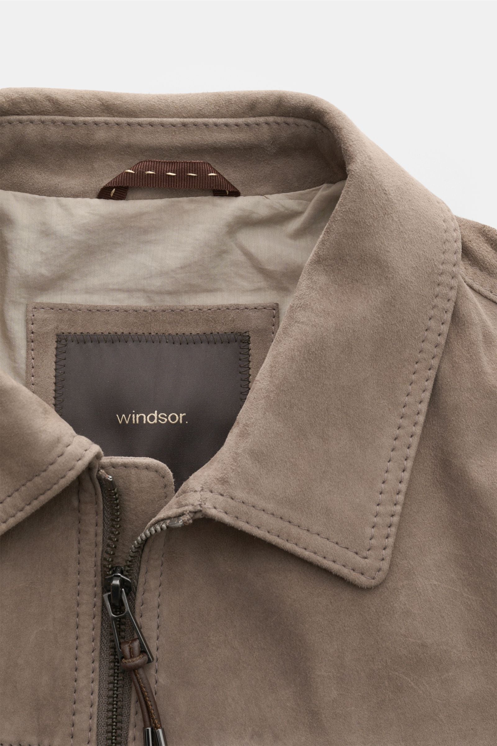 Windsor Leather jacket 'Pesaro' - taupe