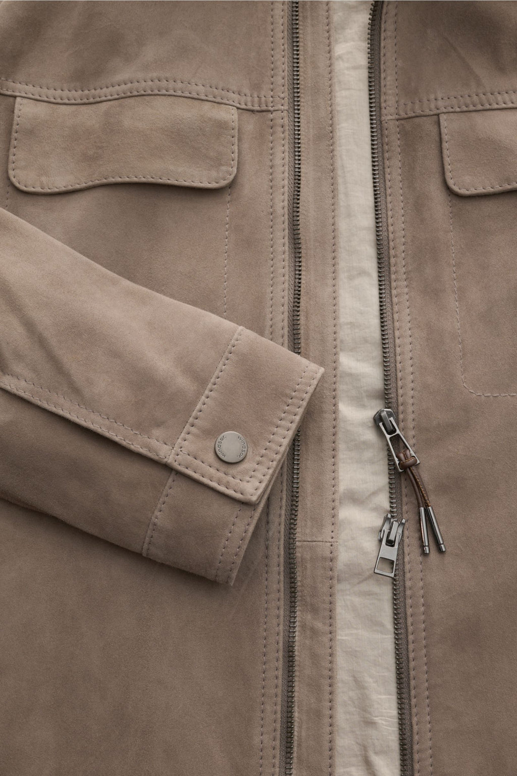 Windsor Leather jacket 'Pesaro' - taupe