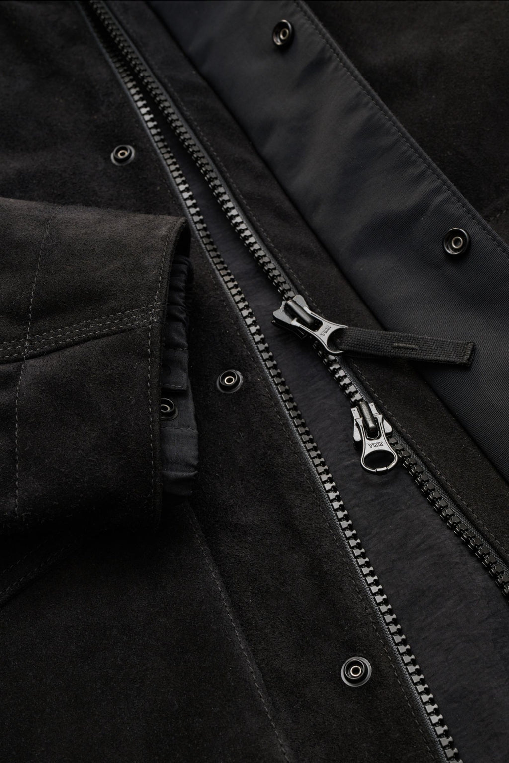 Stone Island Suede jacket 'Ghost Piece' - Black