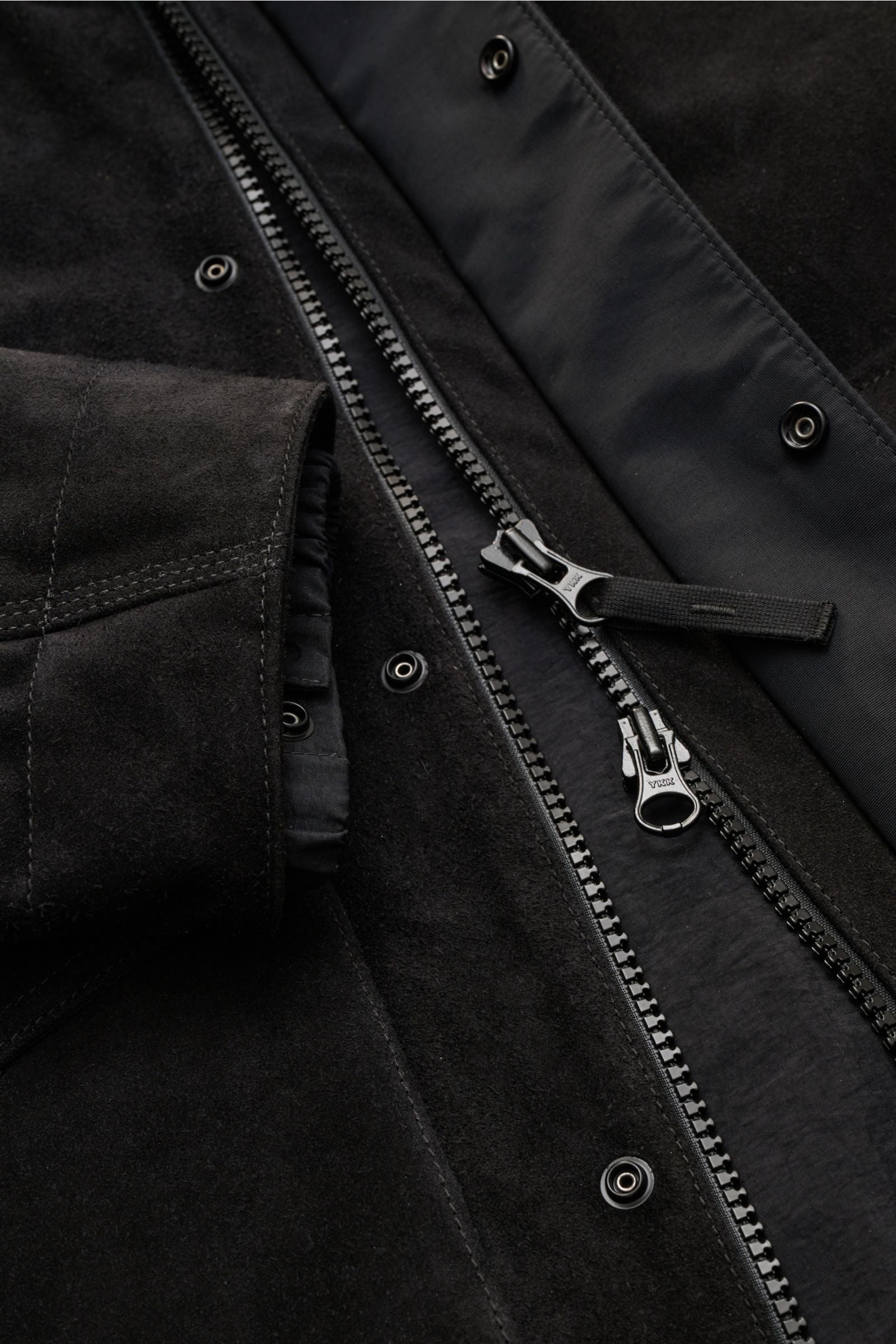 Stone Island Suede jacket 'Ghost Piece' - Black