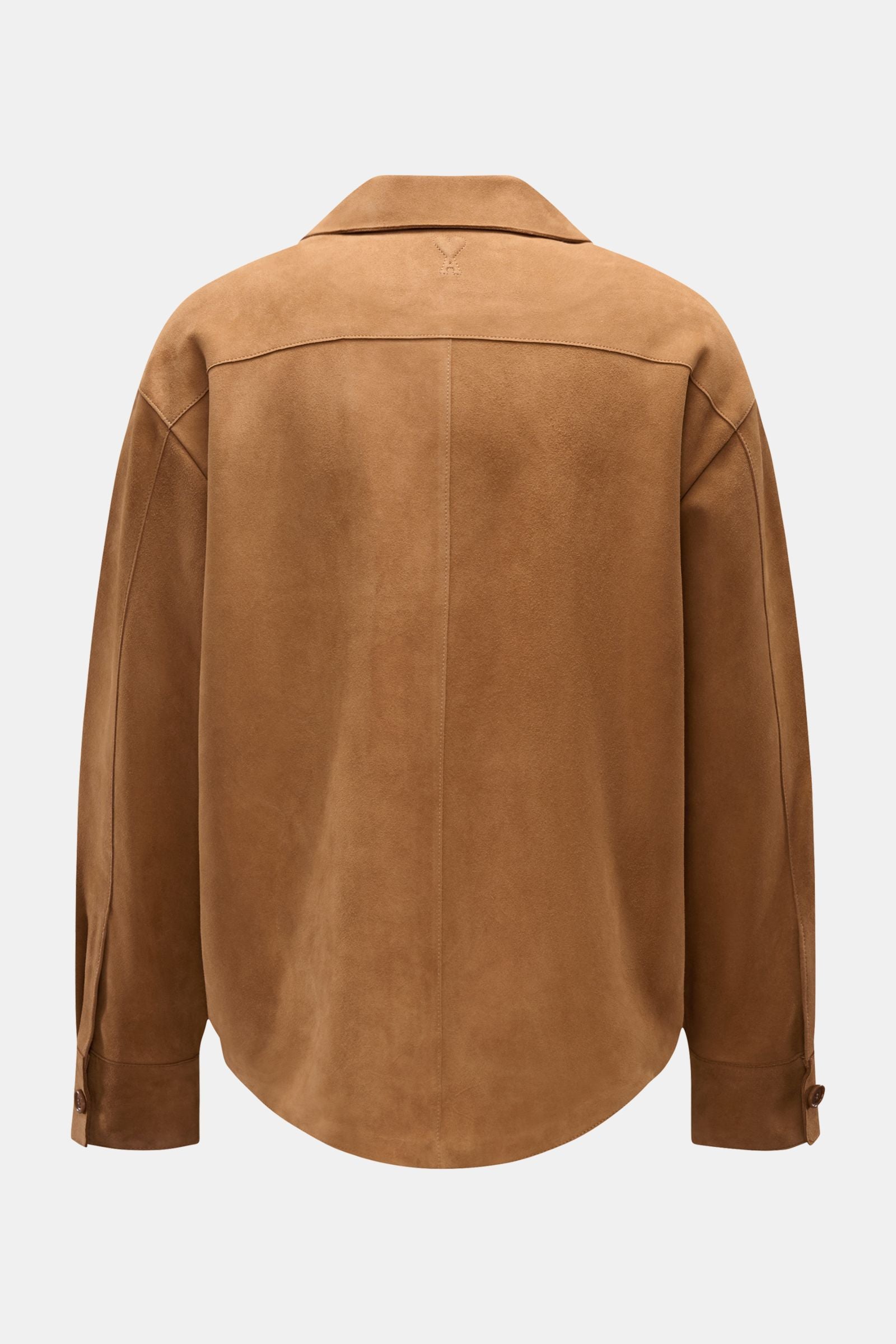 Ami Paris Suede overshirt - camel