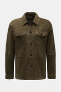 Windsor Suede jacket 'Olfano' - Dark olive