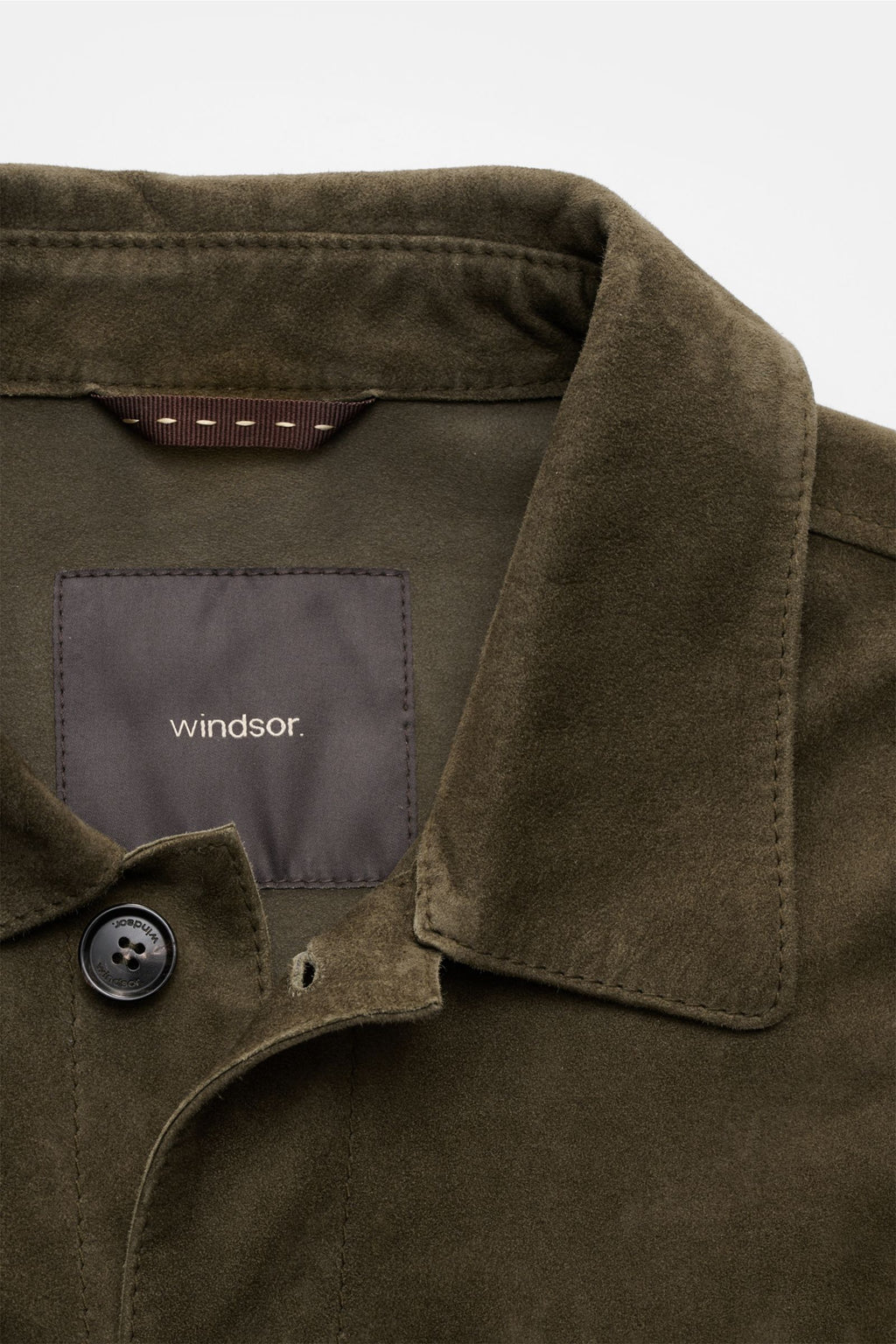 Windsor Suede jacket 'Olfano' - Dark olive