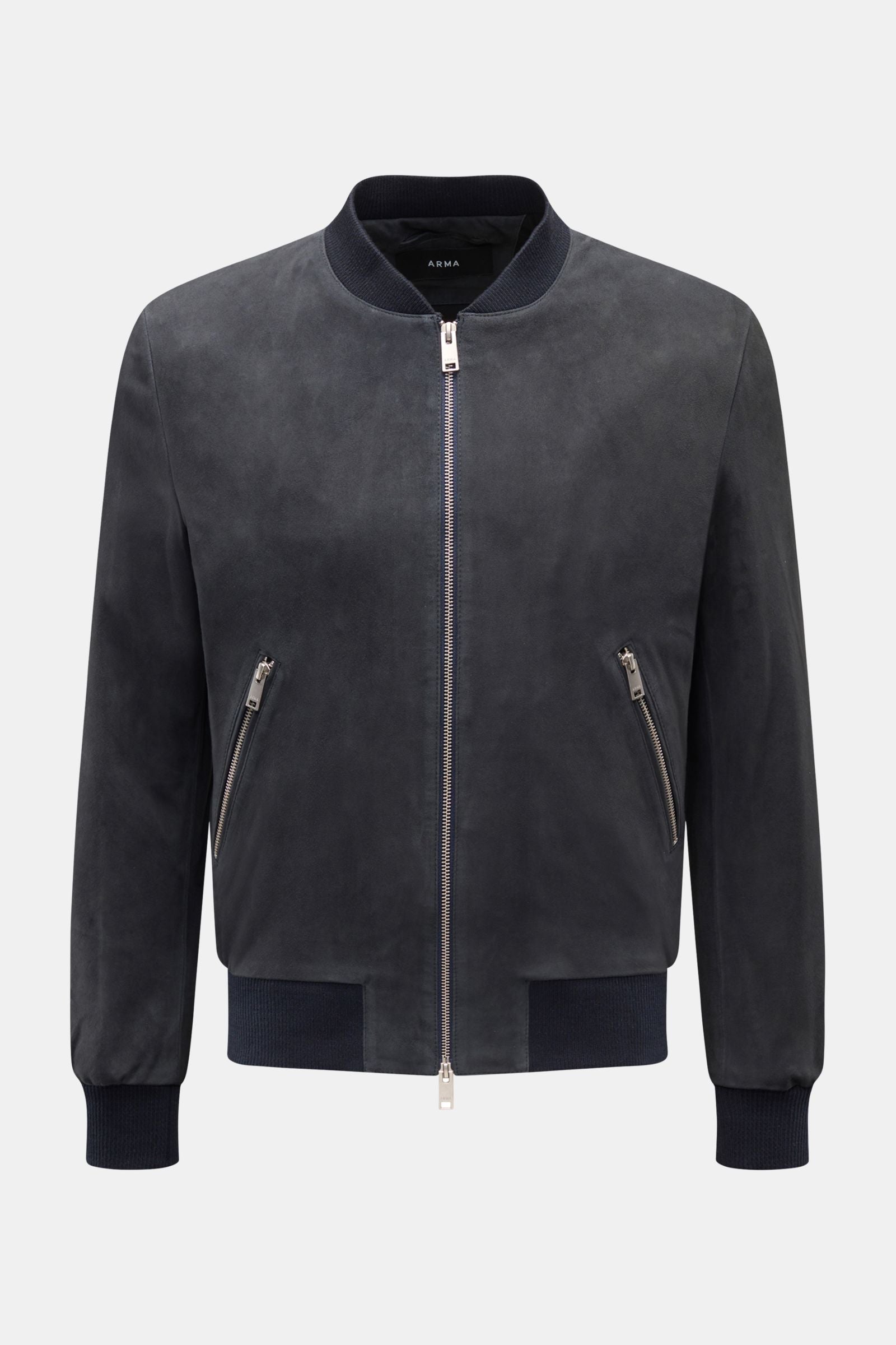 Arma Suede blouson 'Didier' - Dark navy