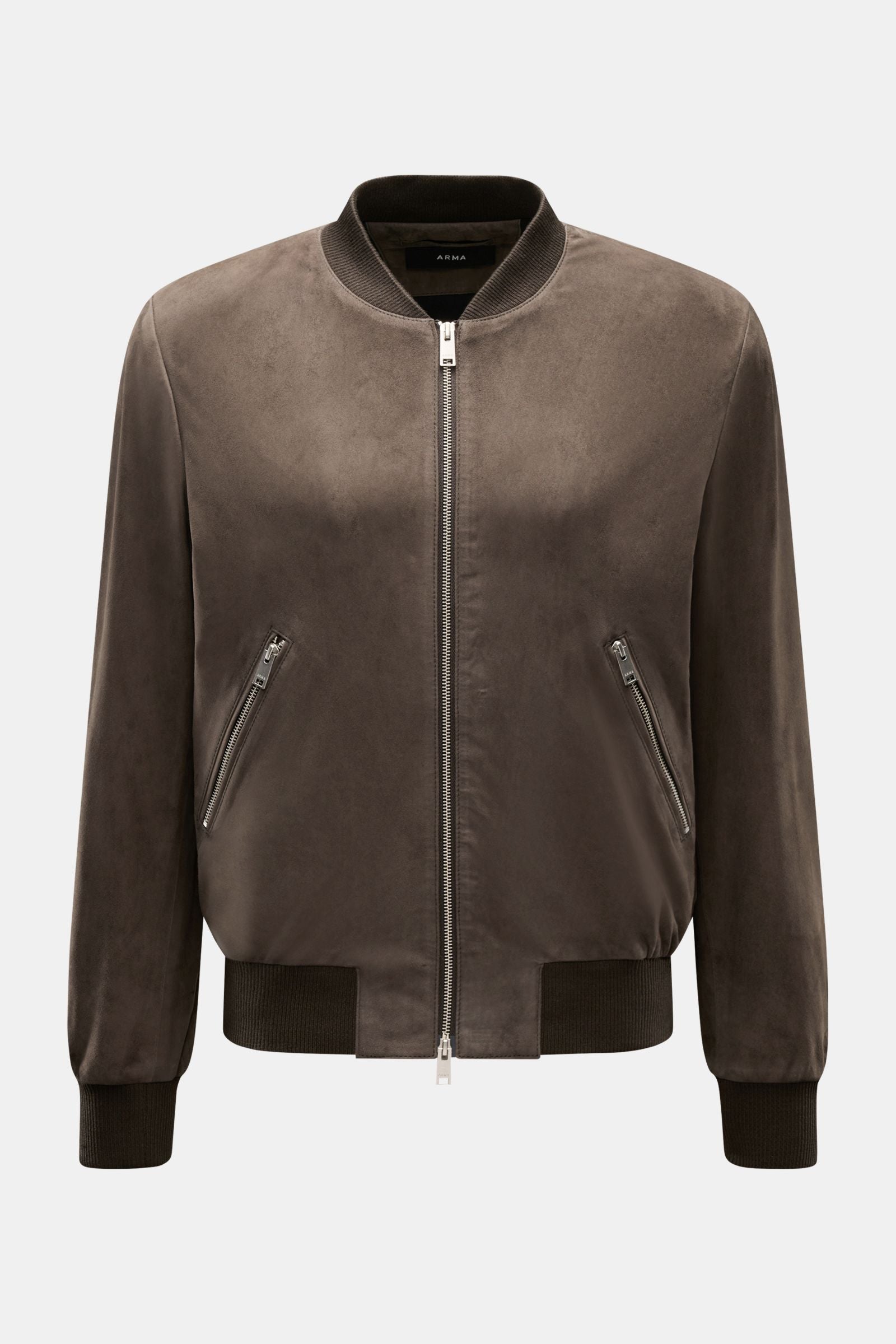 Arma Suede blouson 'Didier' - Dark brown