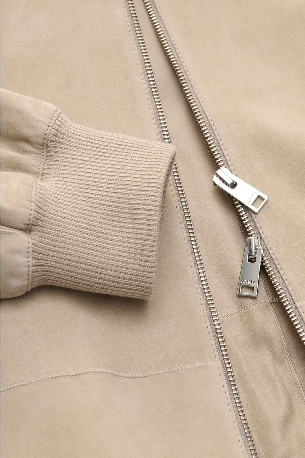 Arma Suede blouson 'Dion' - Beige