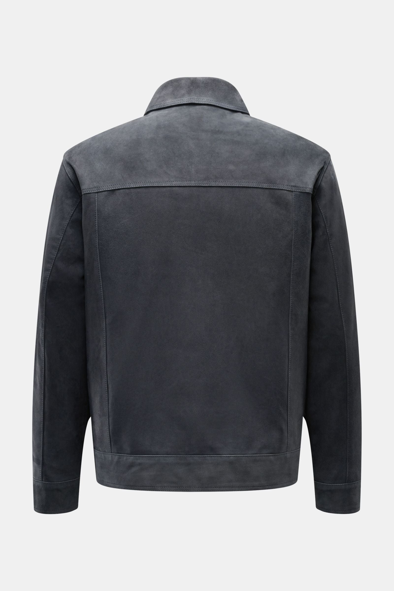 Arma Suede jacket 'Kale' - Anthracite