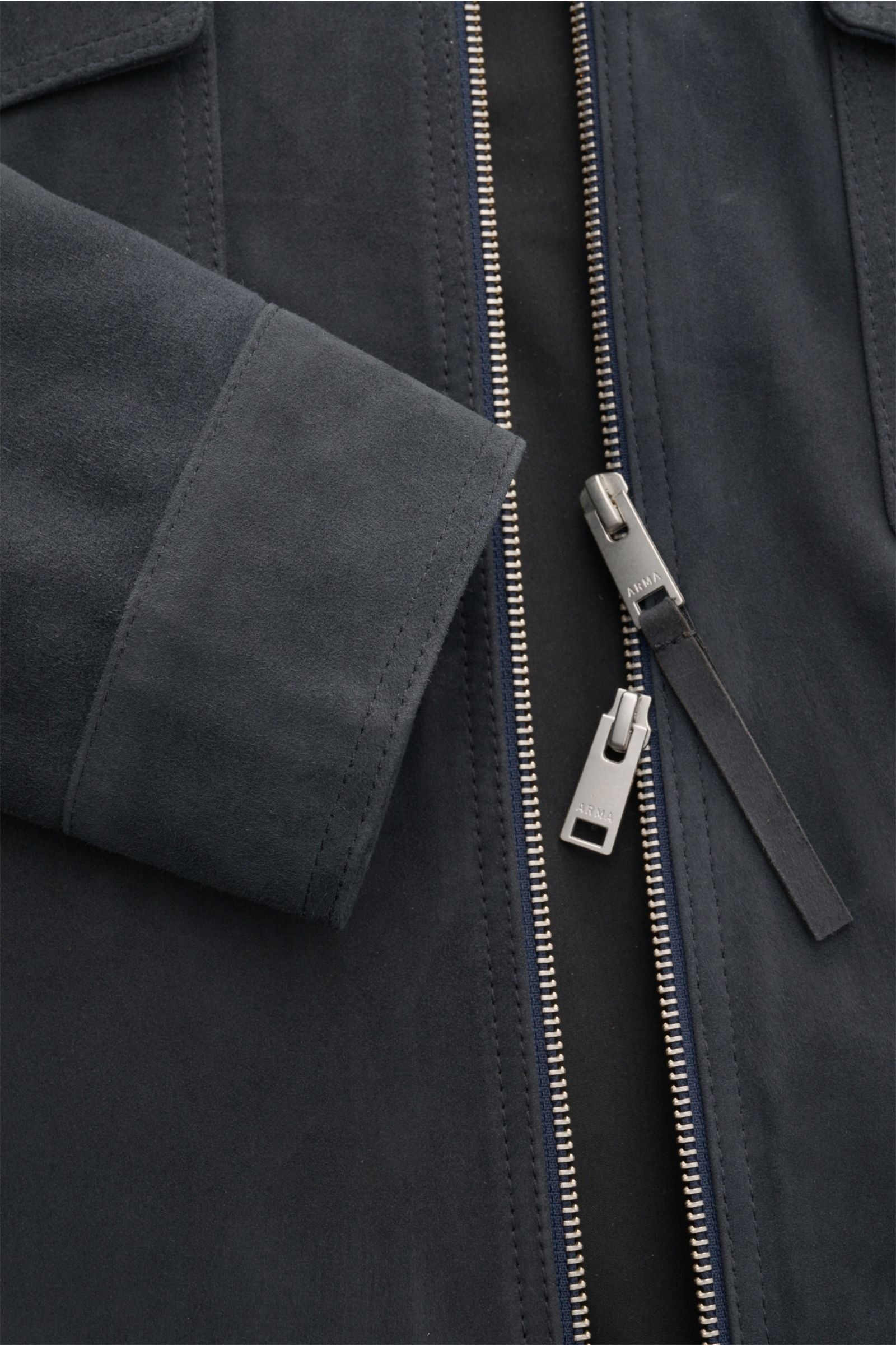 Arma Suede jacket 'Kale' - Anthracite