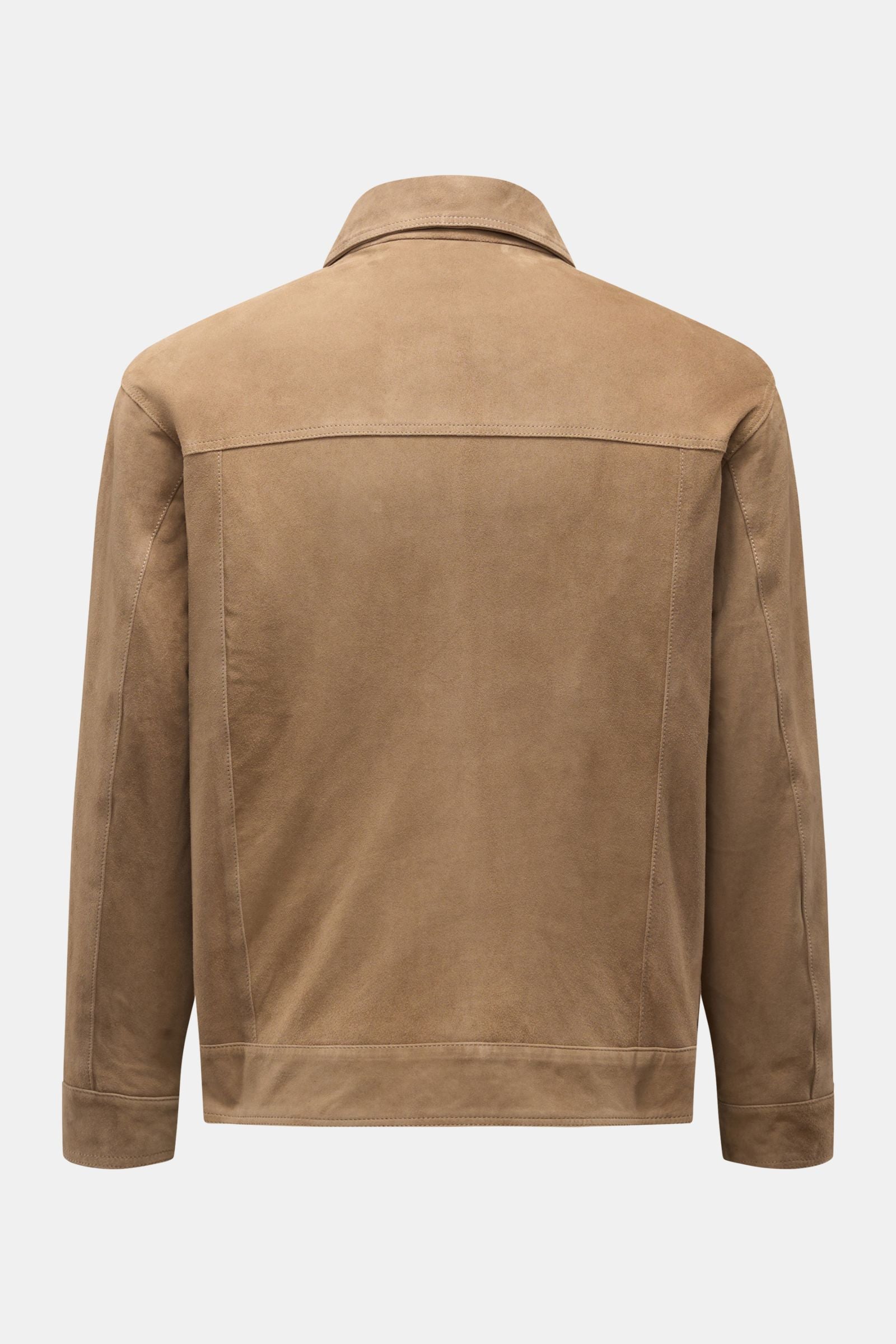 Arma Suede jacket 'Kale' - Taupe
