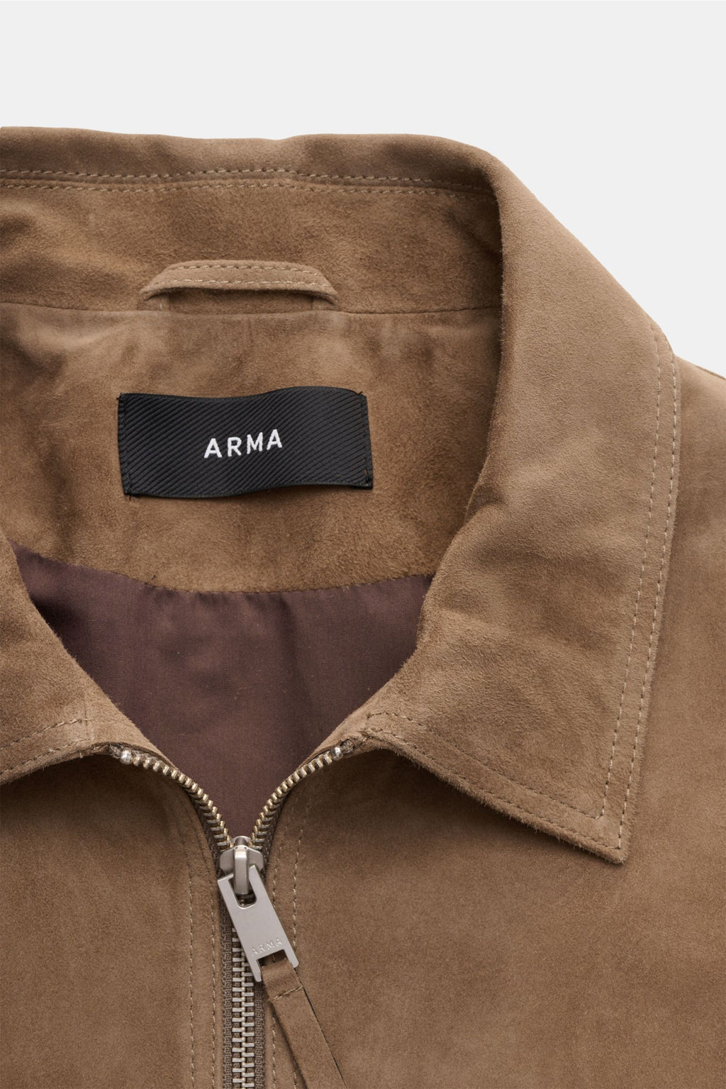 Arma Suede jacket 'Kale' - Taupe