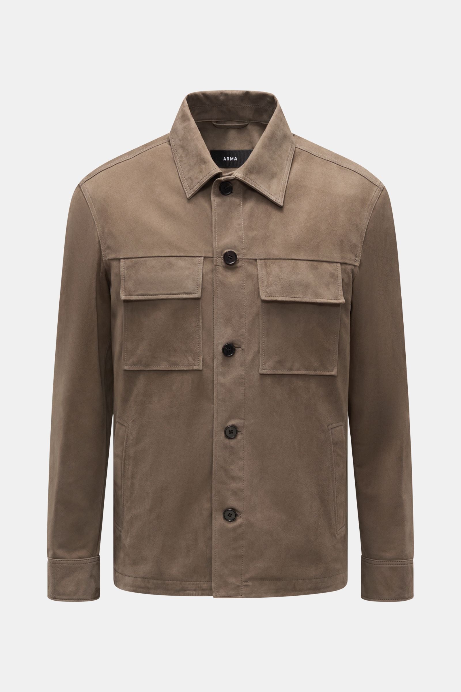 Arma Suede jacket 'Mex' - Khaki
