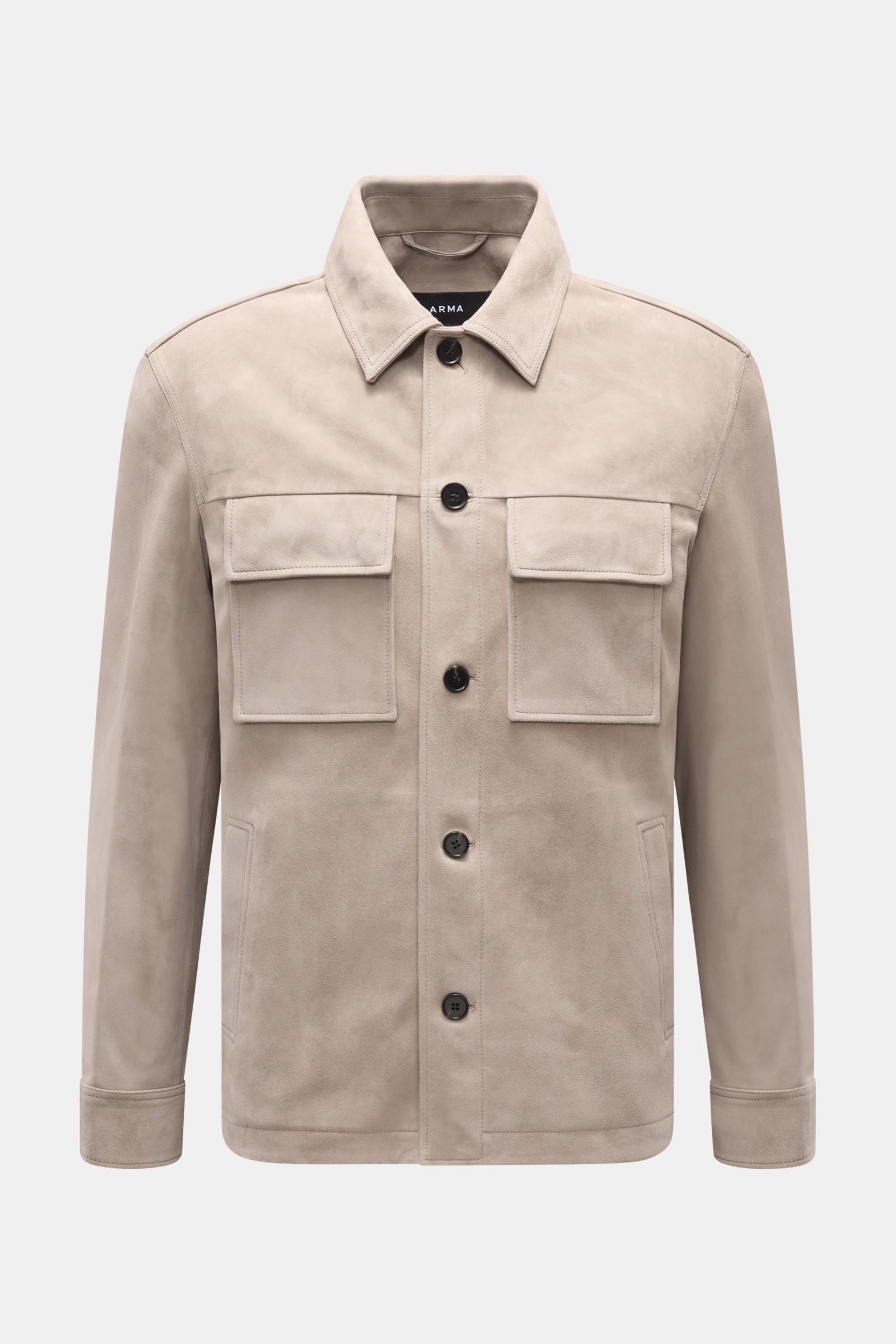 Arma Suede jacket 'Mex' - Light grey