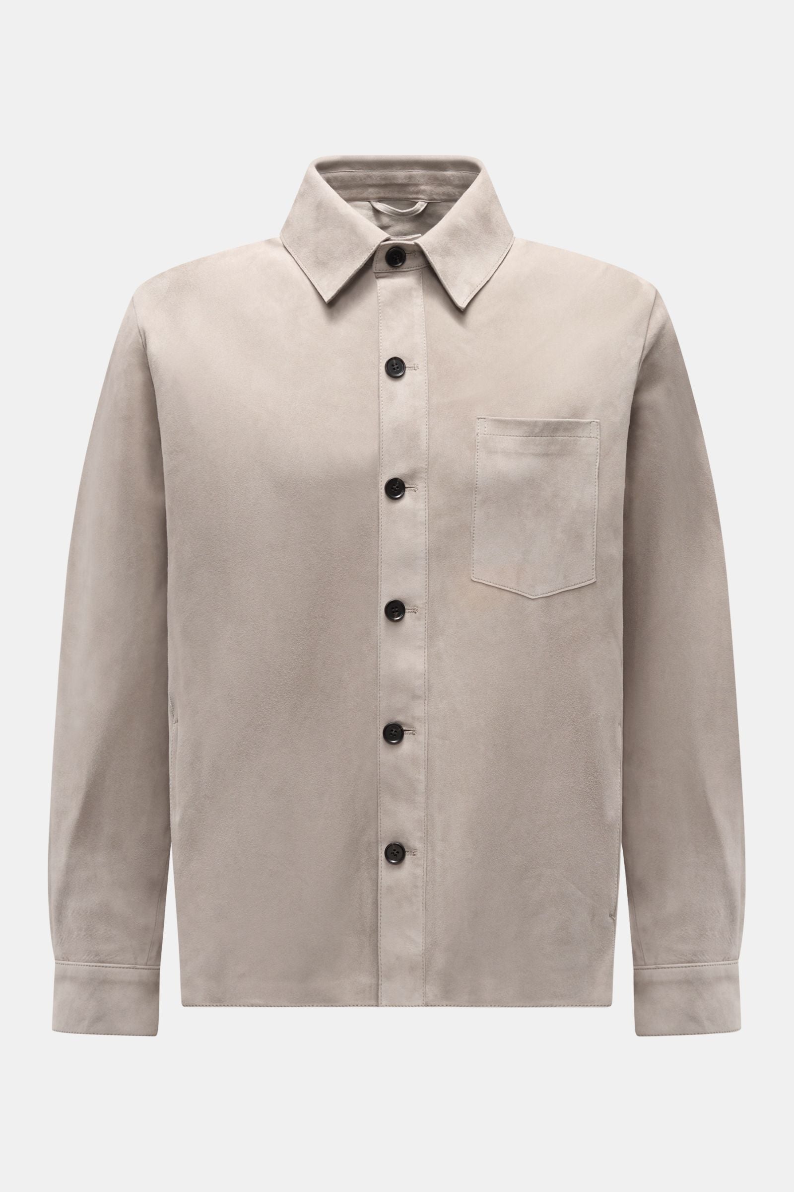 Arma Suede jacket 'Dino' - Light grey