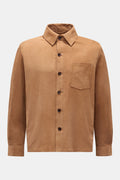 Arma Suede jacket 'Dino' - Light brown