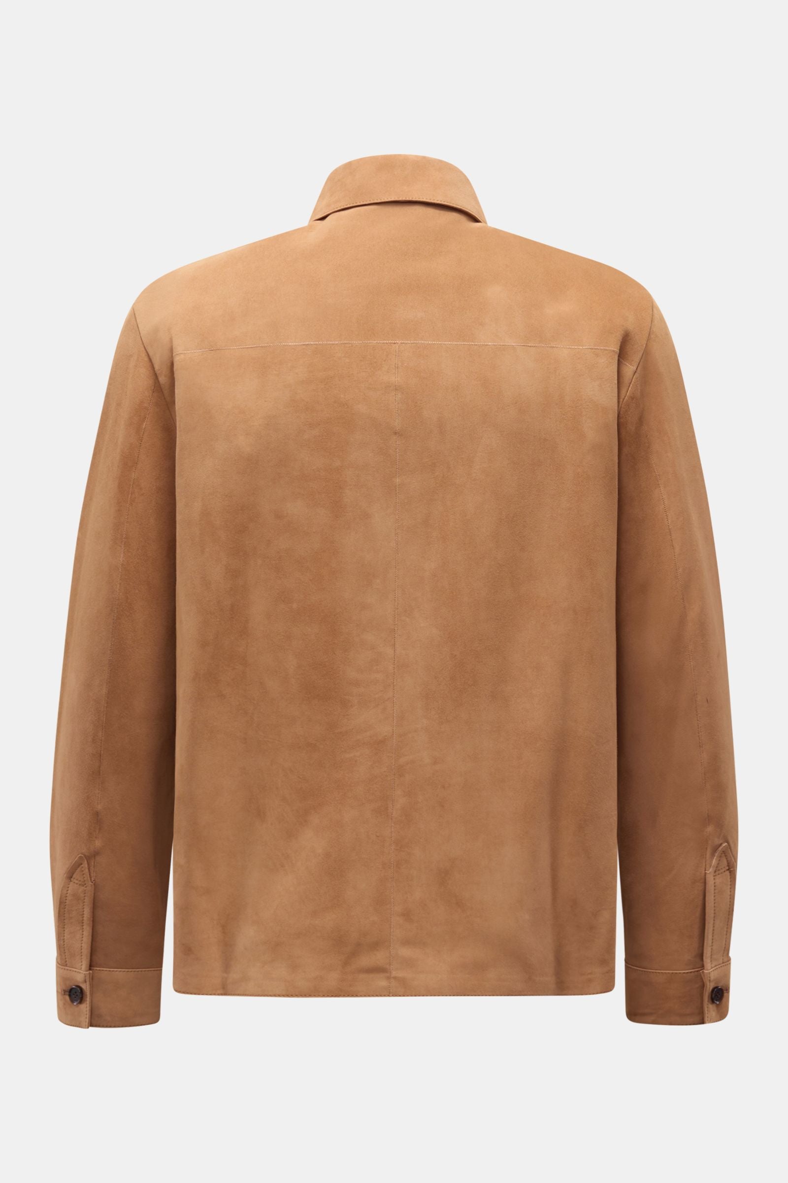 Arma Suede jacket 'Dino' - Light brown