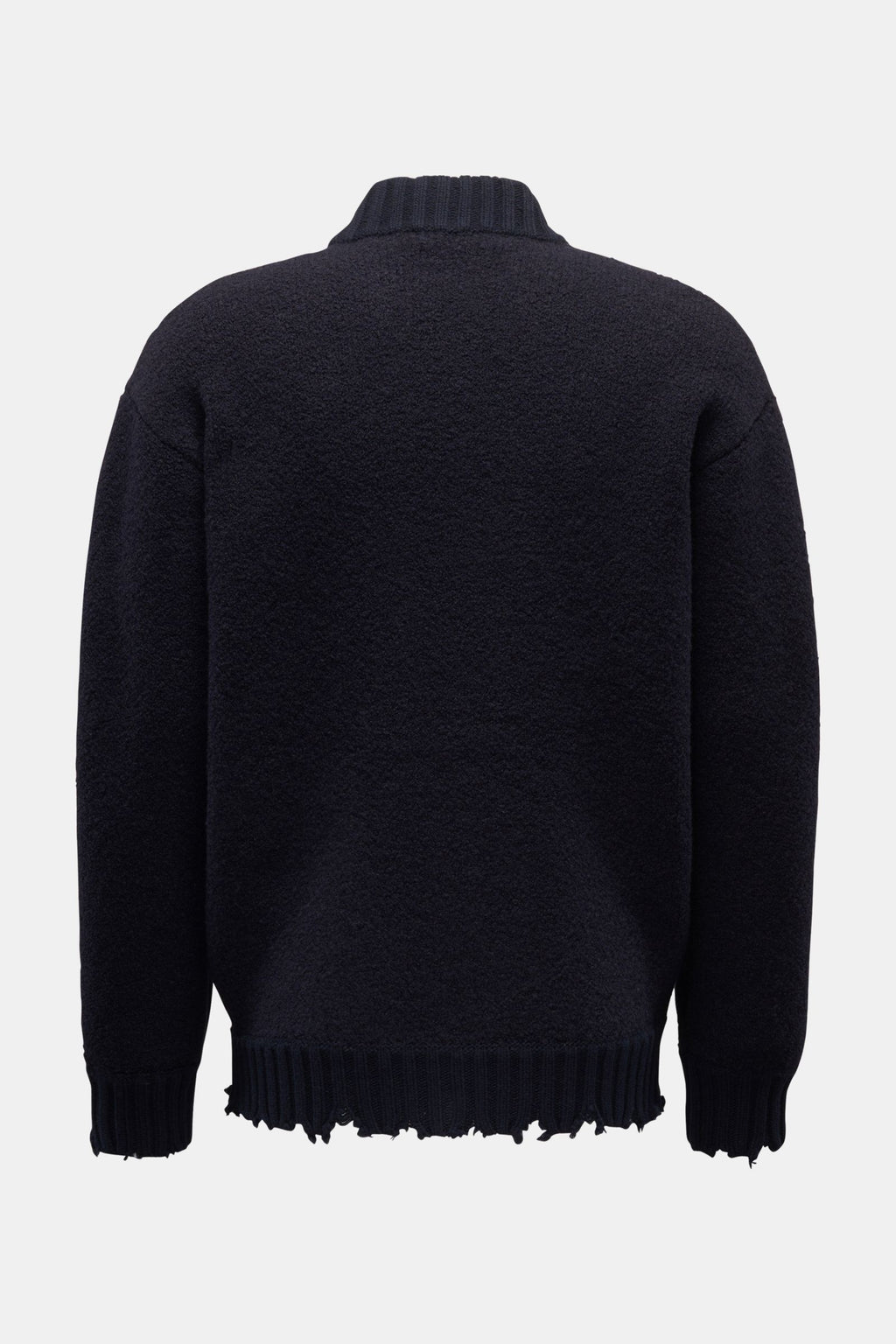 Laneus Knit blouson 'Bouclé Bomber' - Navy
