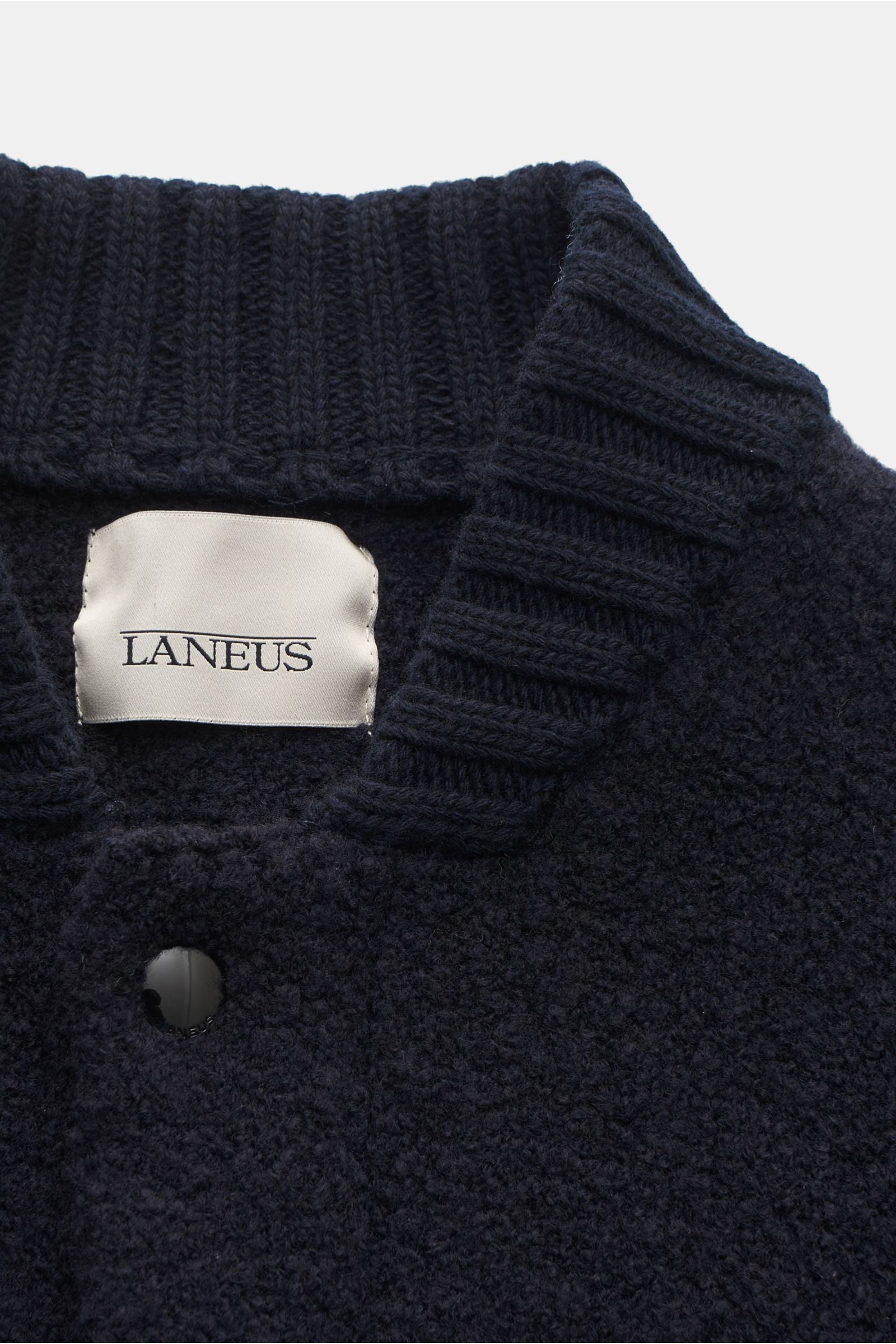 Laneus Knit blouson 'Bouclé Bomber' - Navy