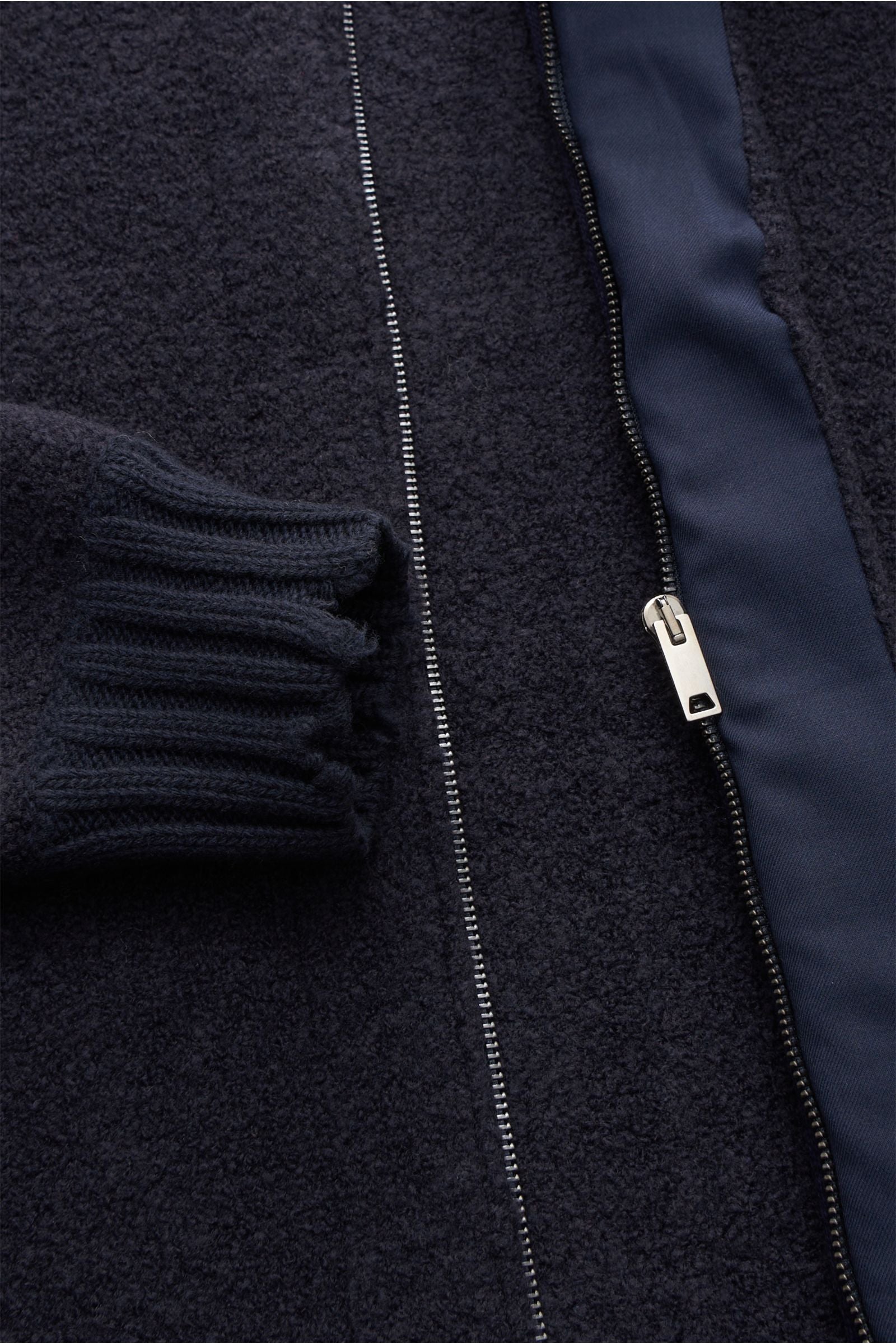 Laneus Knit blouson 'Bouclé Bomber' - Navy