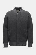 Laneus Knit blouson 'Bouclé Bomber' - Grey