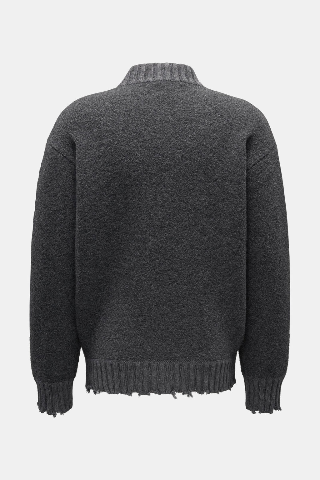 Laneus Knit blouson 'Bouclé Bomber' - Grey