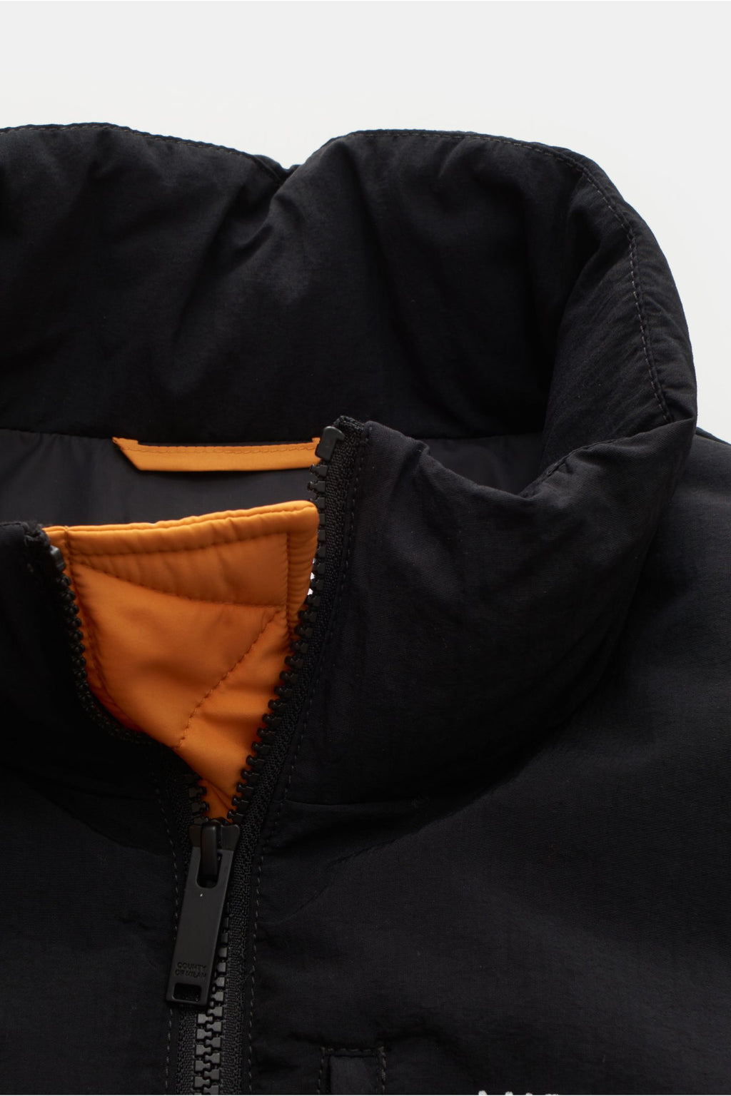 Marcelo Burlon Quilted jacket 'Cross Block Puffer' - orangeblack