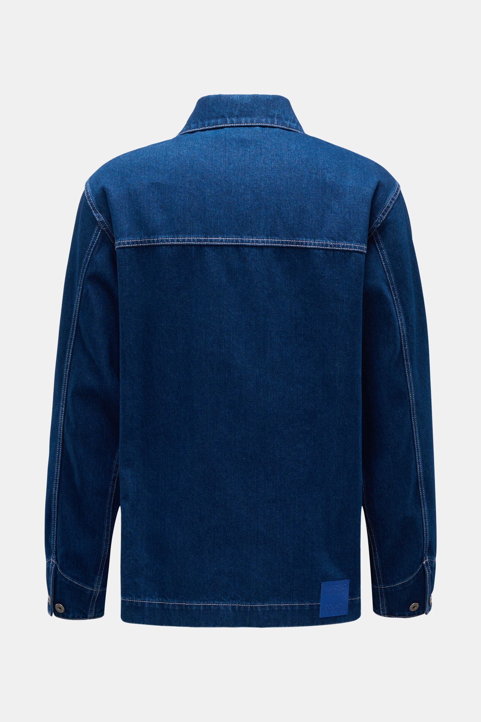 Marcelo Burlon Denim jacket 'Stone 20 DNM Workwear JKT' - dark blue