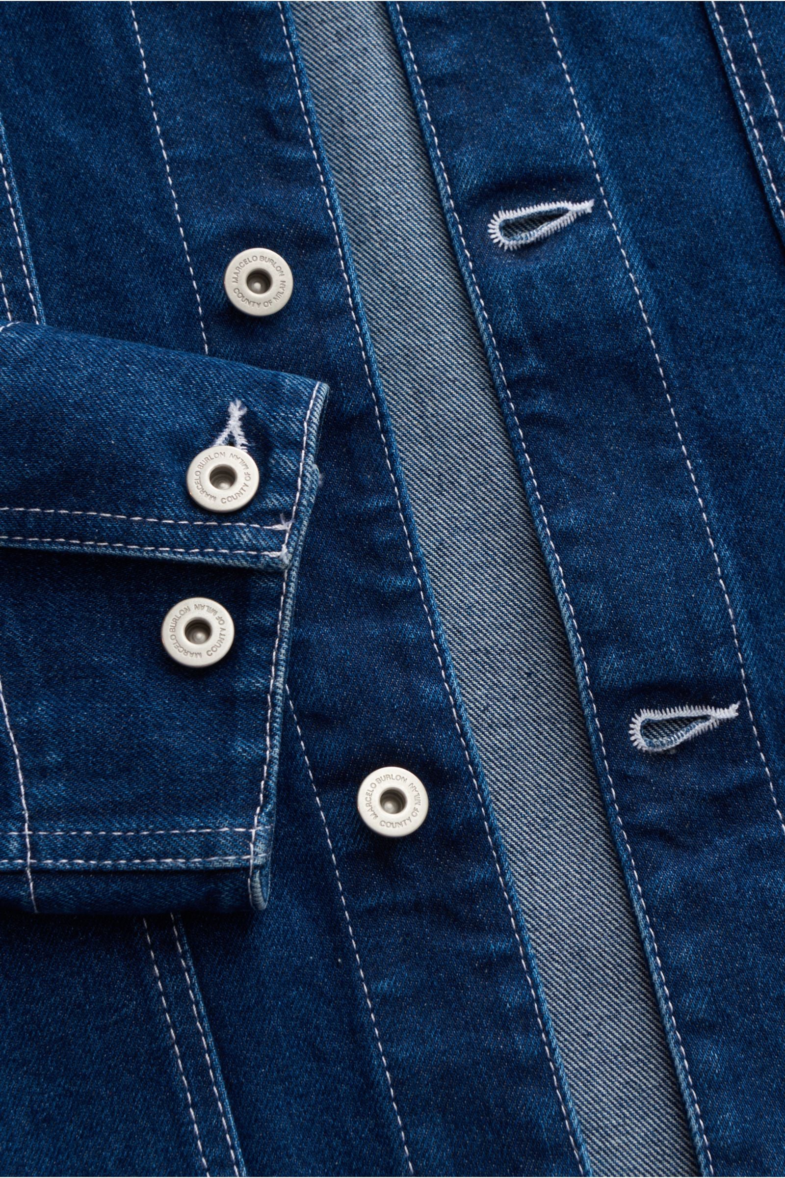 Marcelo Burlon Denim jacket 'Stone 20 DNM Workwear JKT' - dark blue