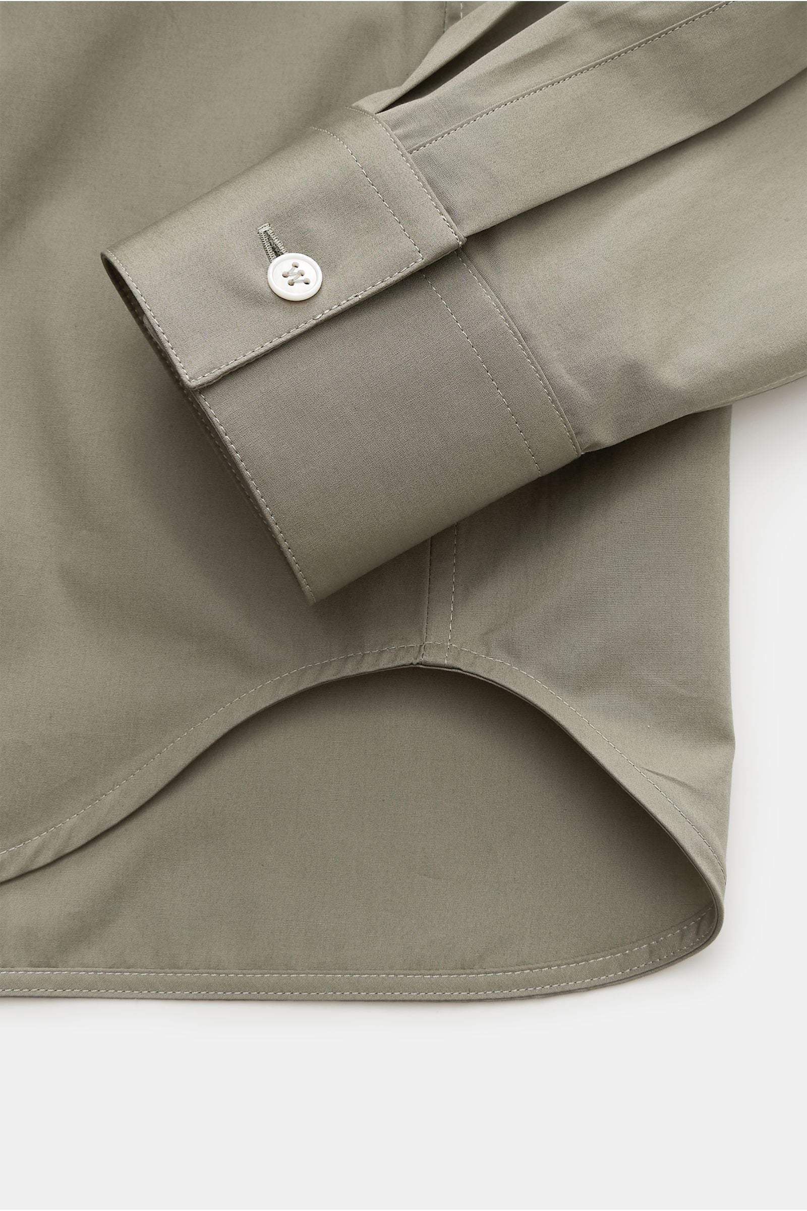 Jil Sander Casual shirt narrow collar - grey green