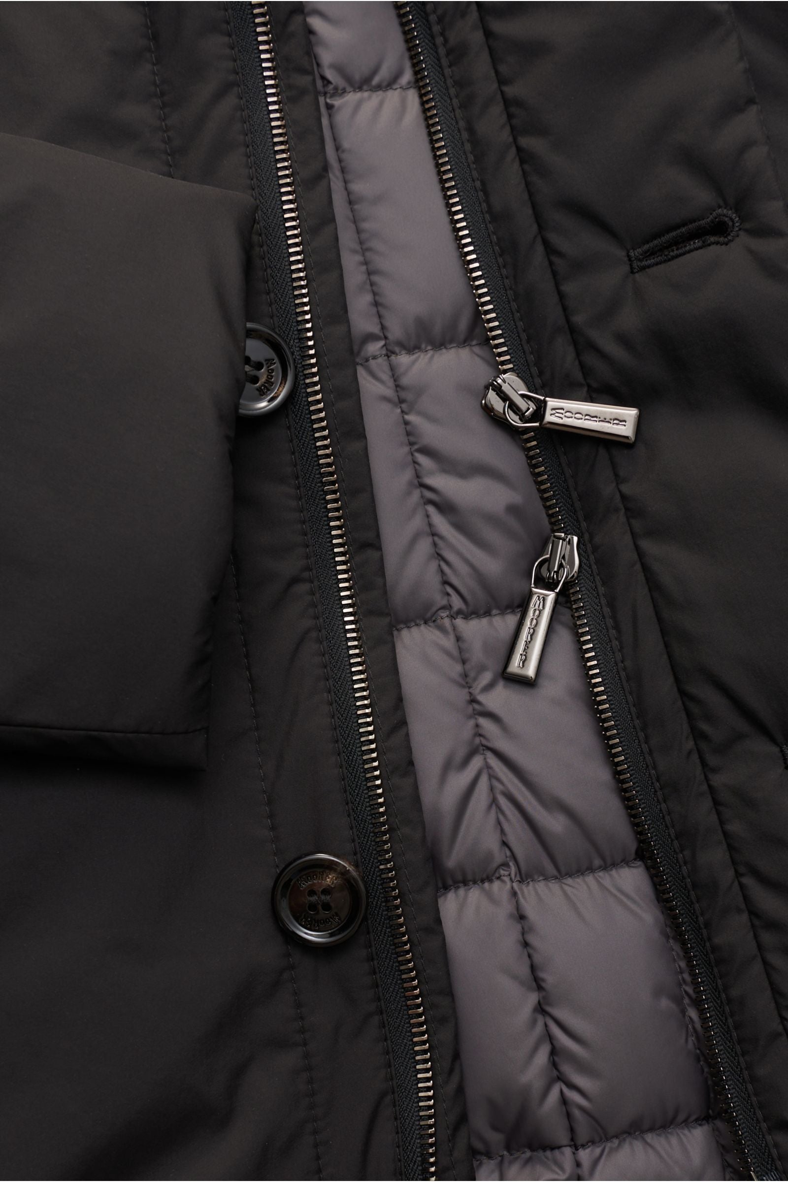 Moorer Down short coat 'Dante' - black