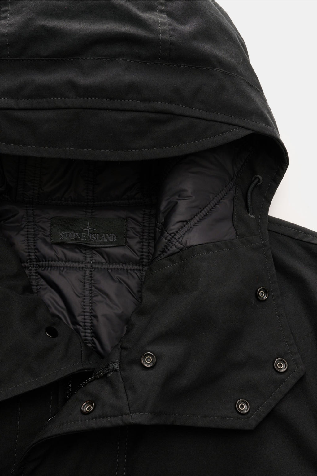 Stone Island Jacket 'Weatherproof Cotton Canvas Ghost Piece' - Black
