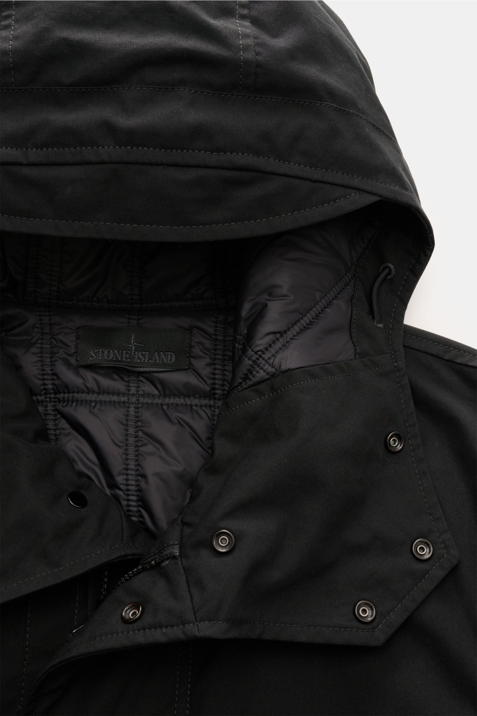 Stone Island Jacket 'Weatherproof Cotton Canvas Ghost Piece' - Black