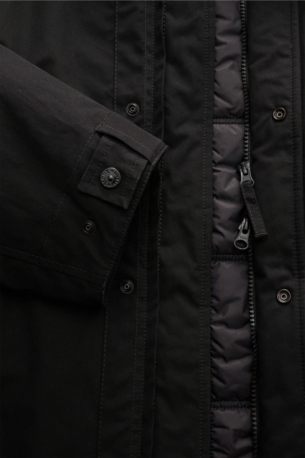 Stone Island Jacket 'Weatherproof Cotton Canvas Ghost Piece' - Black