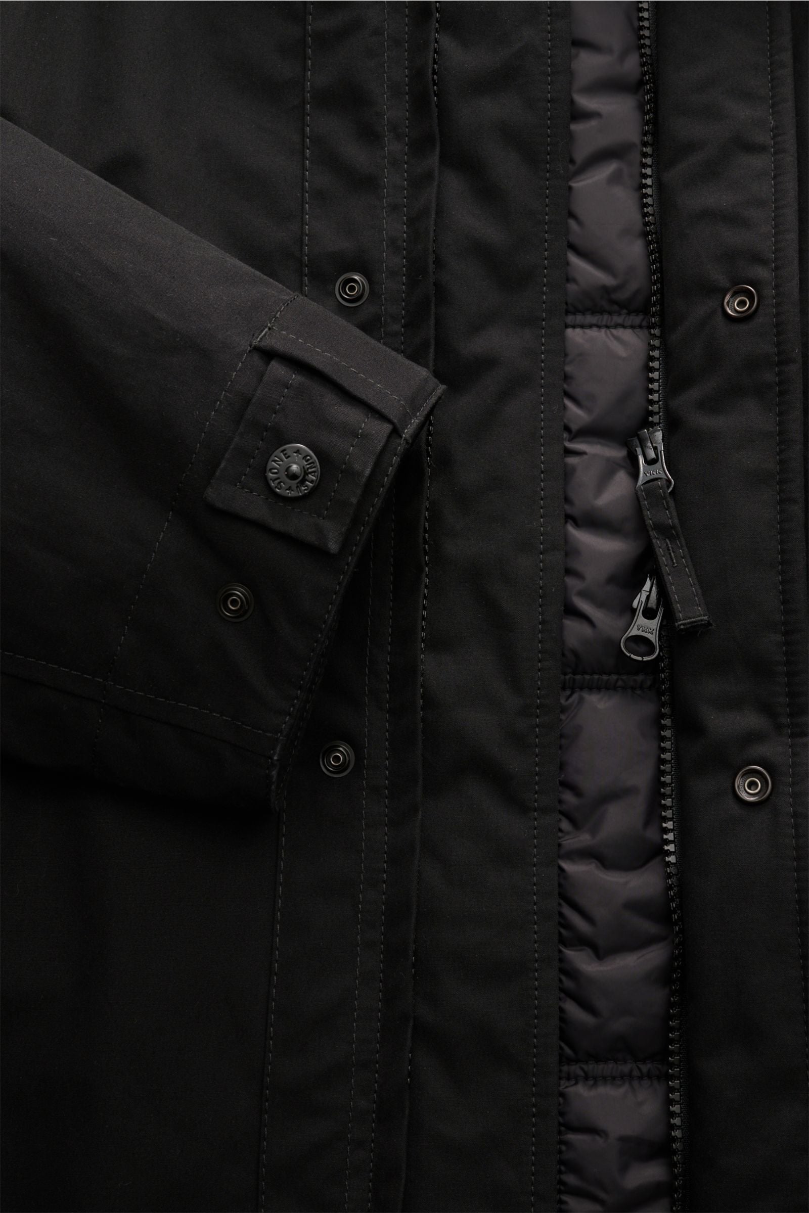 Stone Island Jacket 'Weatherproof Cotton Canvas Ghost Piece' - Black
