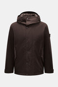 Stone Island Jacket 'Weatherproof Cotton Canvas Ghost Piece' - Dark brown