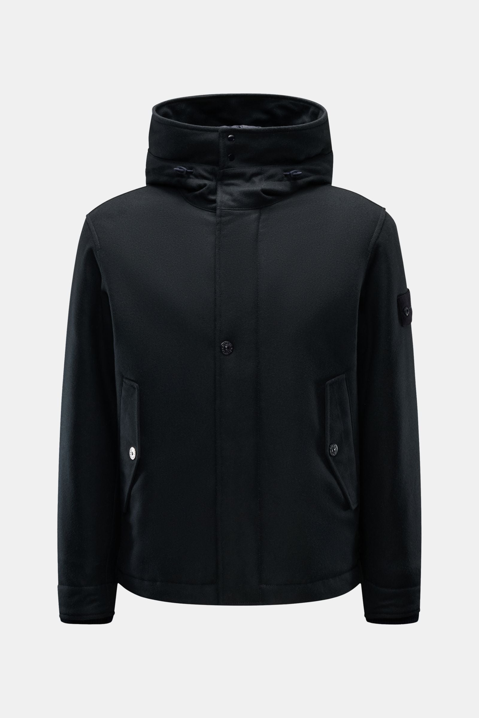 Stone Island Jacket 'Wool Nylon Flannel Ghost Piece' - navy