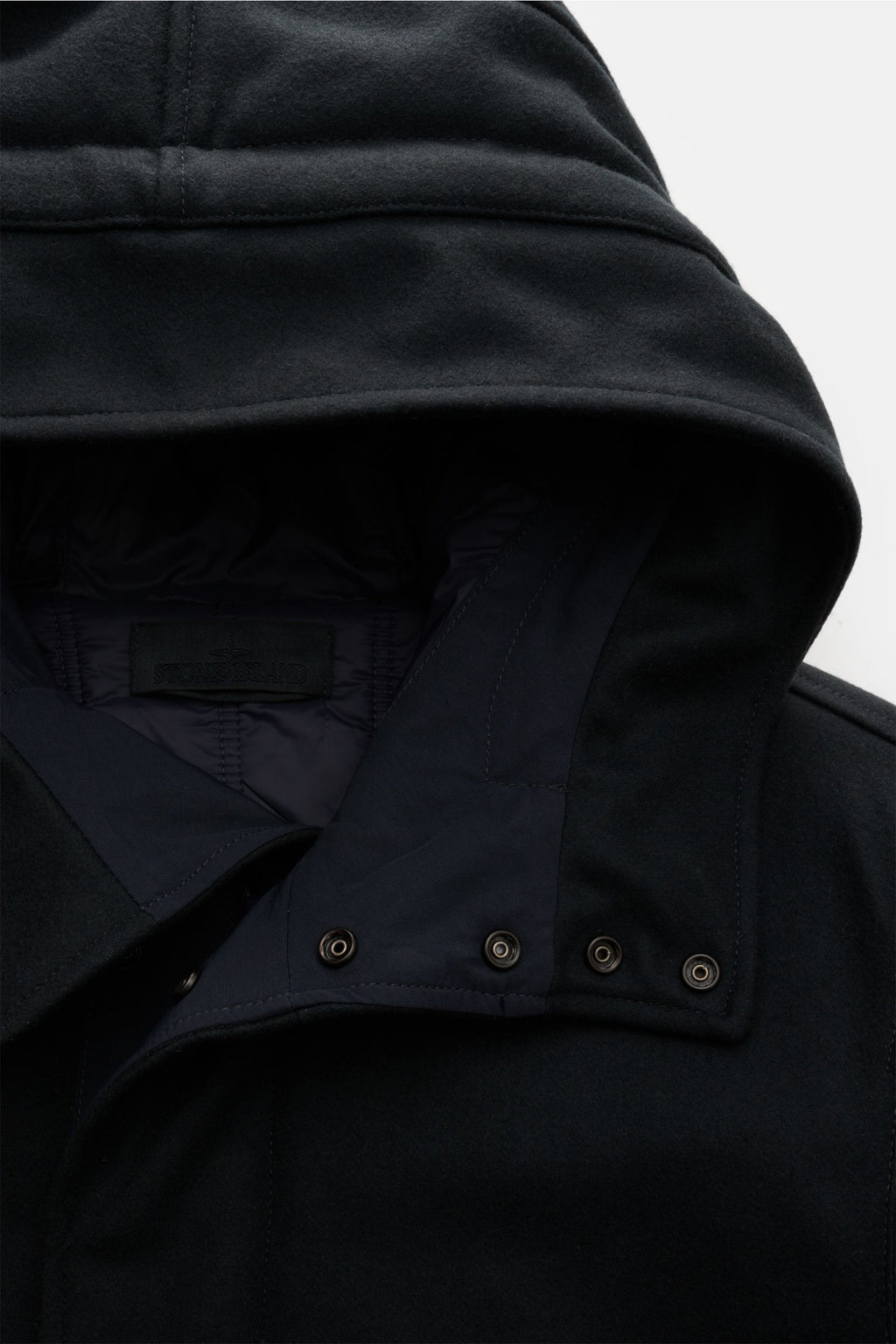 Stone Island Jacket 'Wool Nylon Flannel Ghost Piece' - navy