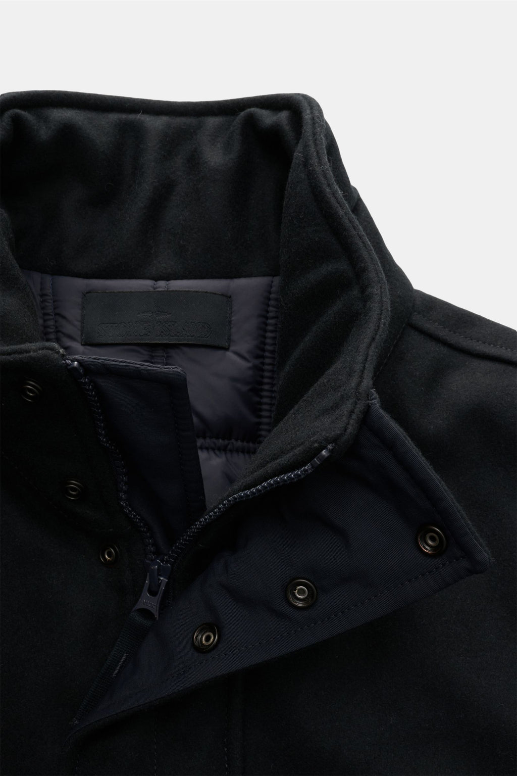 Stone Island Jacket 'Wool Nylon Flannel Ghost Piece' - navy 2
