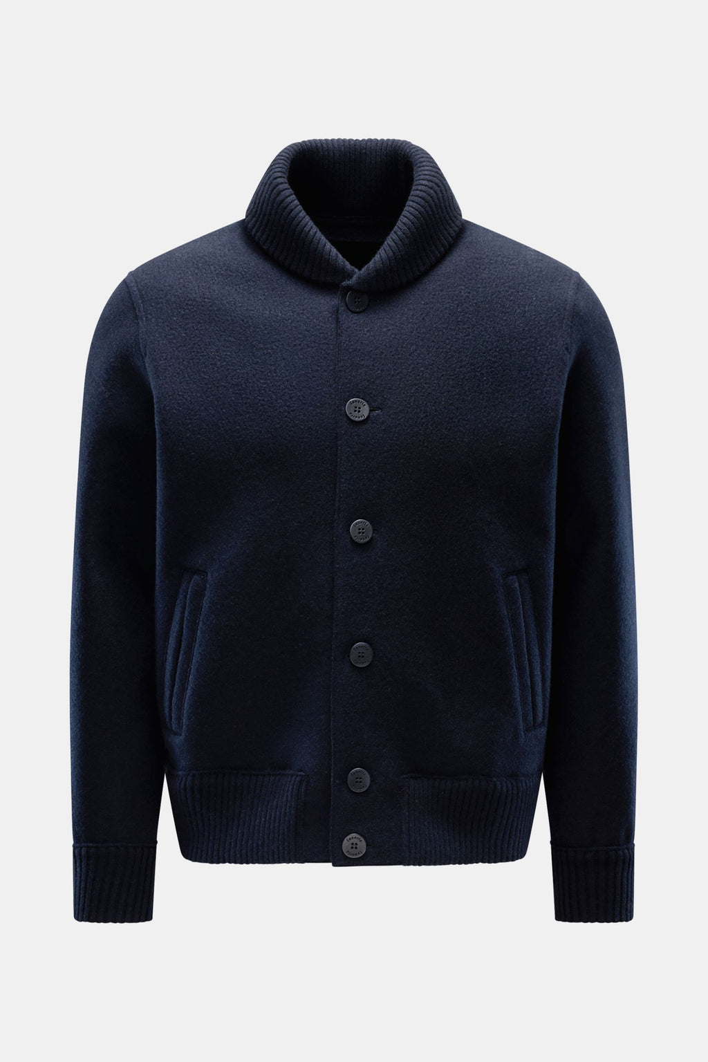 Lunaria Cashmere Cashmere knit blouson - Navy