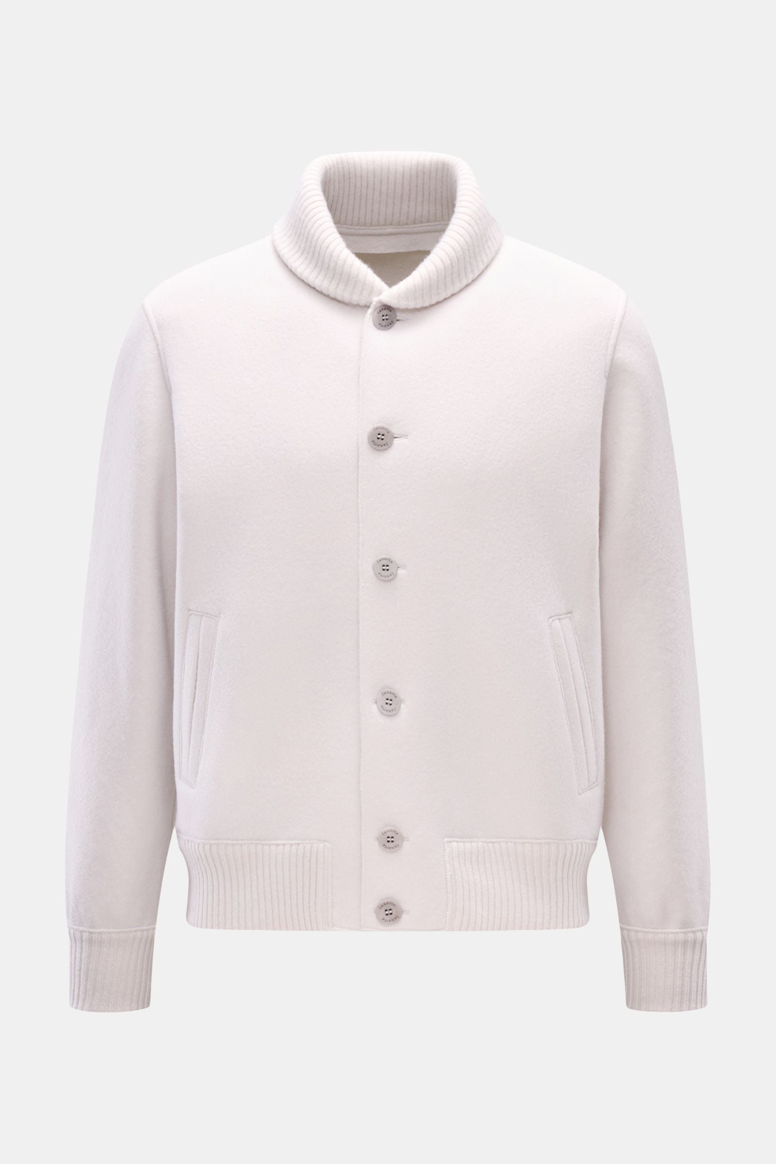 Lunaria Cashmere Cashmere knit blouson - Light grey