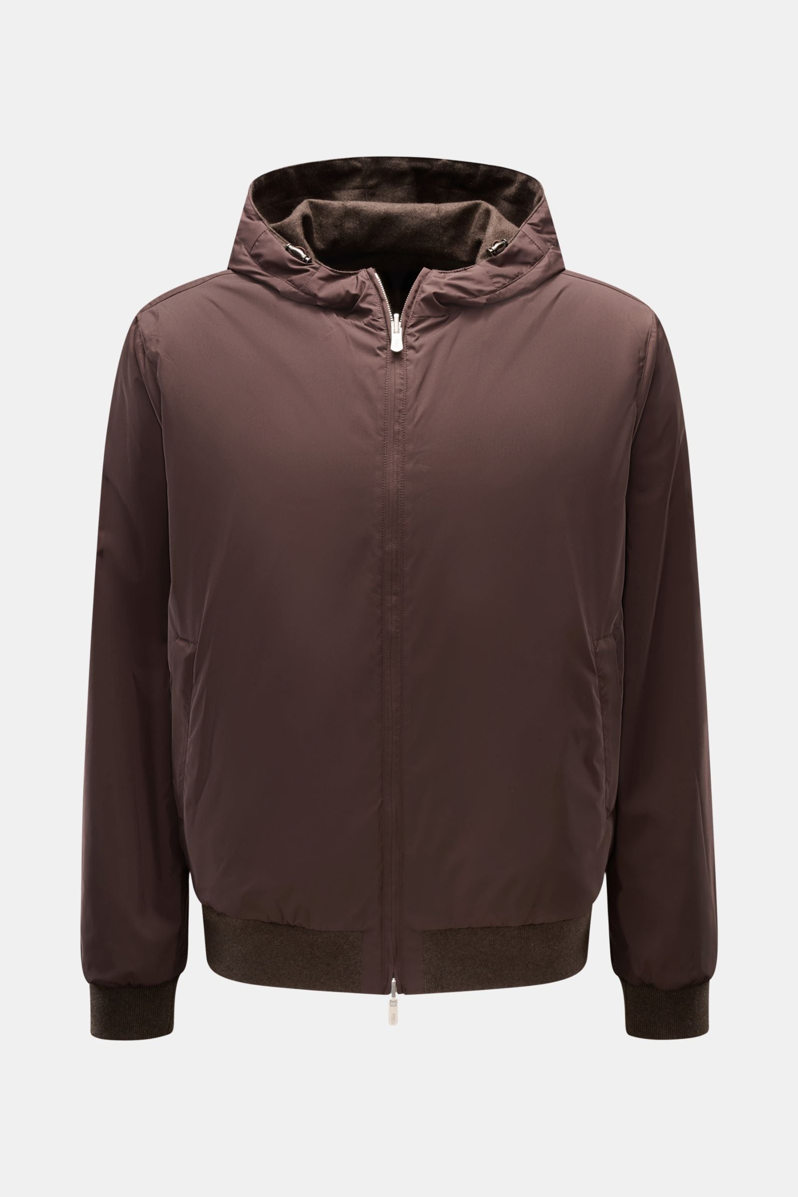 Fedeli Cashmere reversible blouson 'Start' - dark brown
