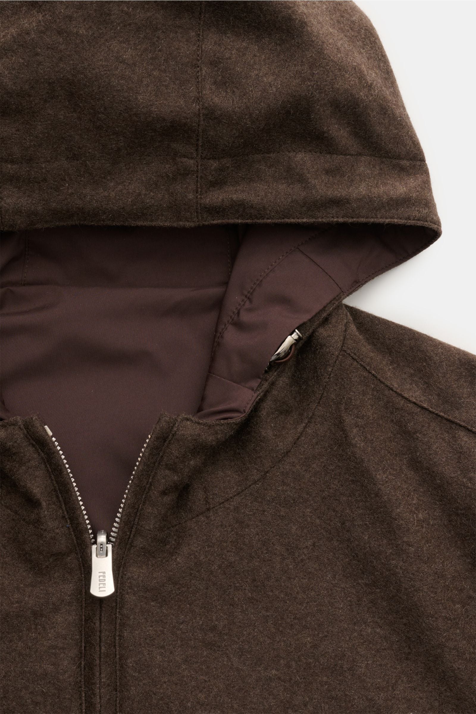 Fedeli Cashmere reversible blouson 'Start' - dark brown