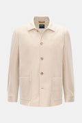 Fedeli Cashmere flannel jacket 'Oxford' - sand