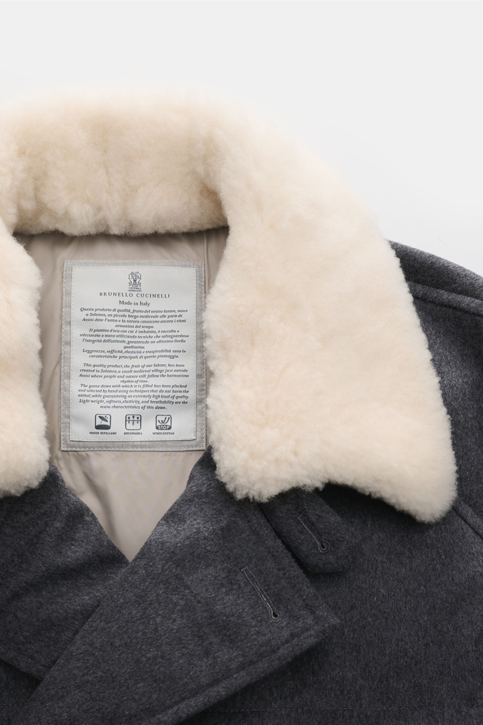 Brunello Cucinelli Down jacket - dark grey melange