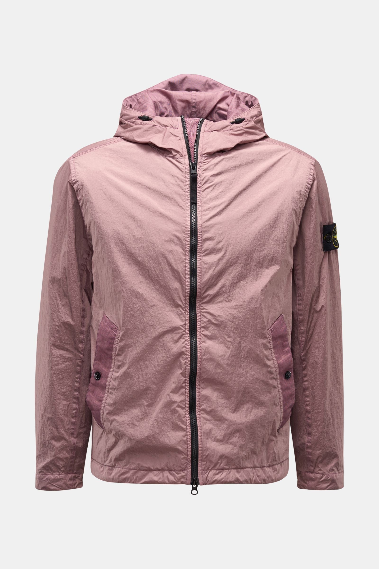 Stone Island Jacket 'Garment Dyed Crinkle Reps NY' - pink