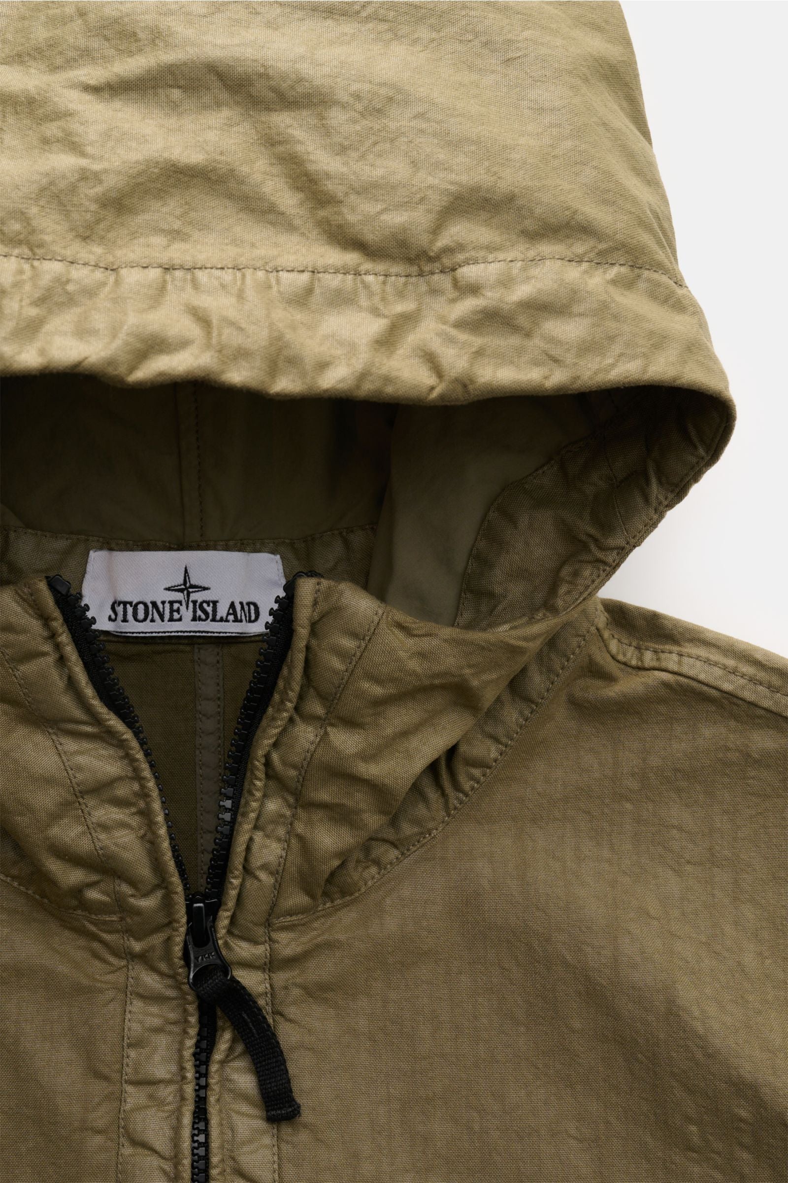 Stone Island Jacket 'Organic-Look Nylon Panama-TC' ie - Olive