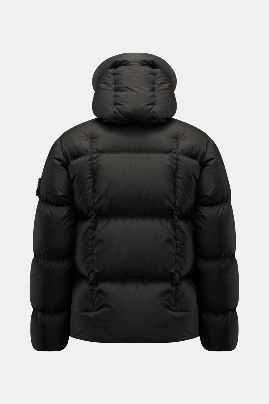 Stone Island Down jacket 'Seam Faded Light Nylon Tela' - Black