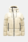 Stone Island Down jacket 'Seam Faded Light Nylon Tela' - off white