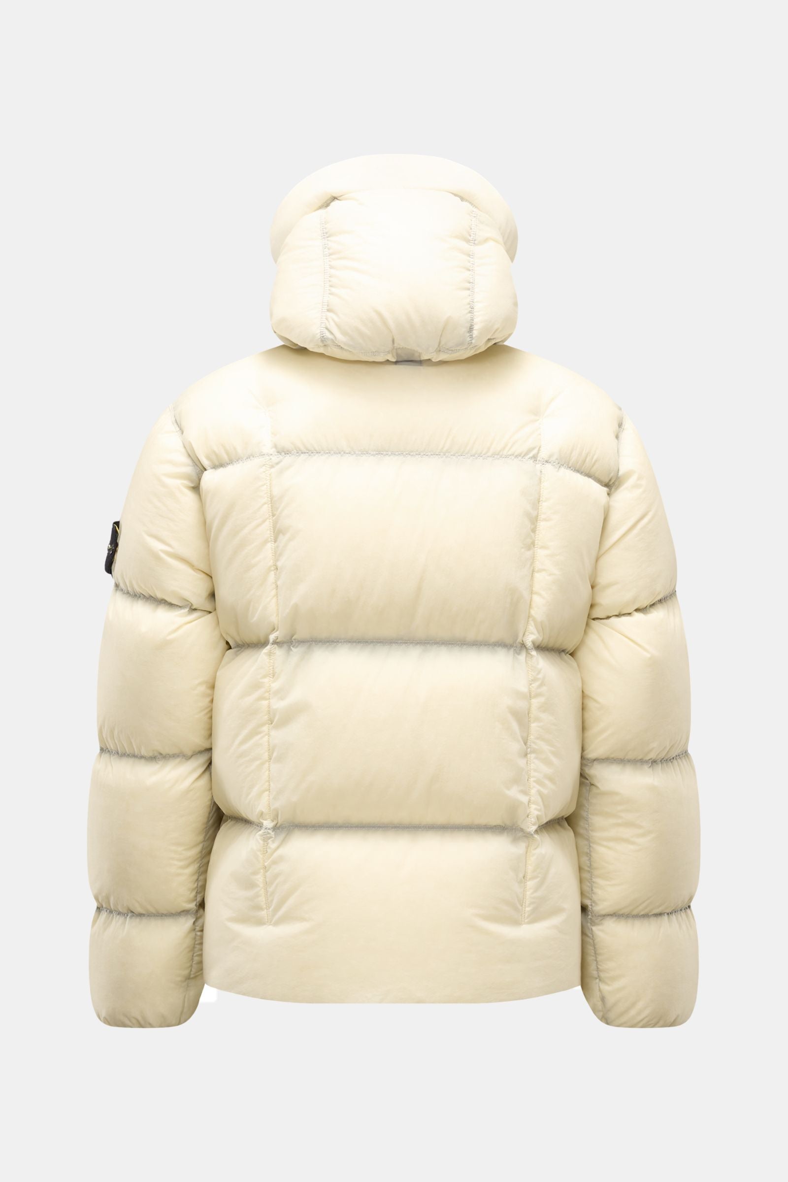 Stone Island Down jacket 'Seam Faded Light Nylon Tela' - off white