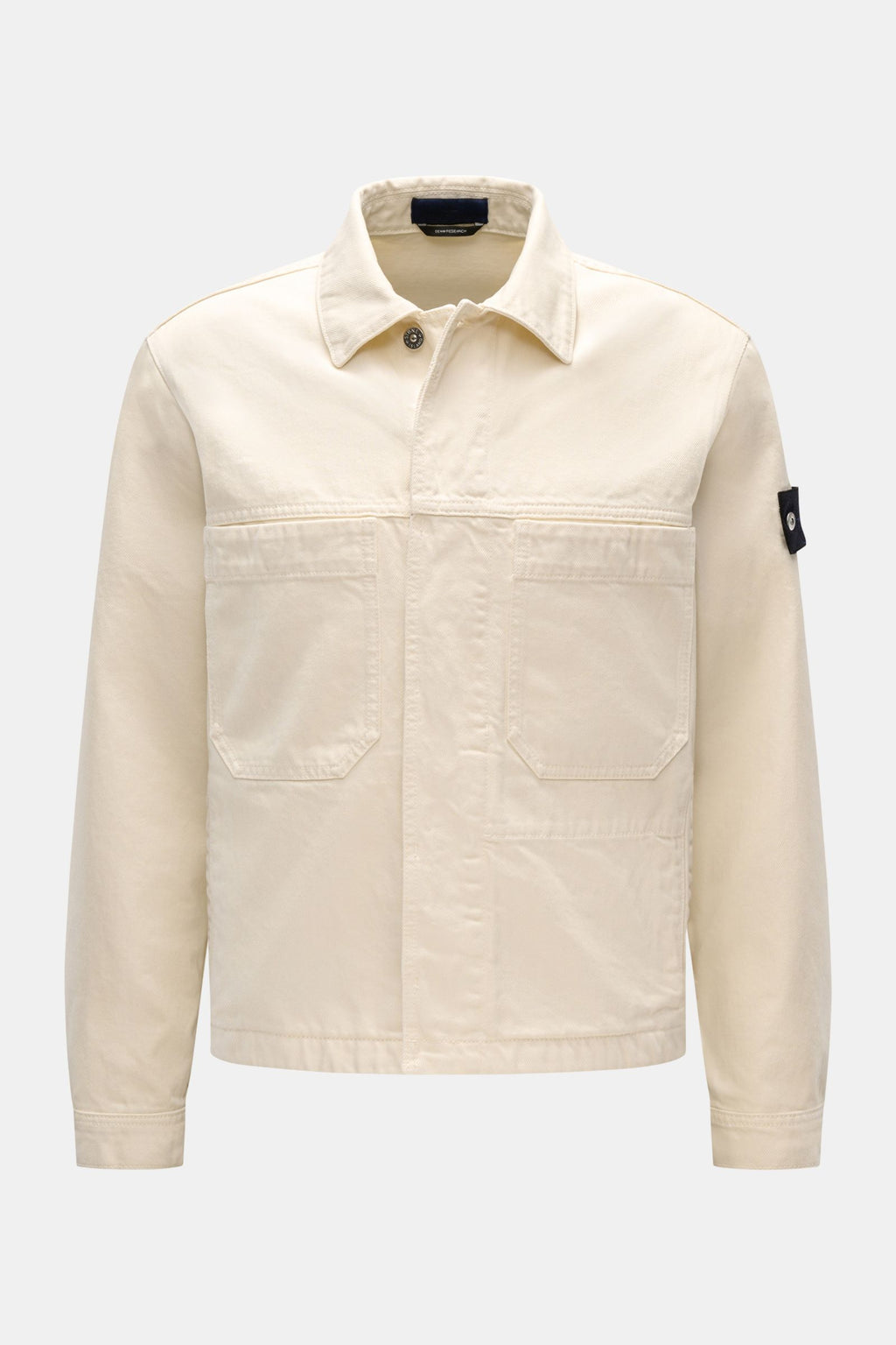 Stone Island Denim jacket 'Light Bull Denim-TC' - cream
