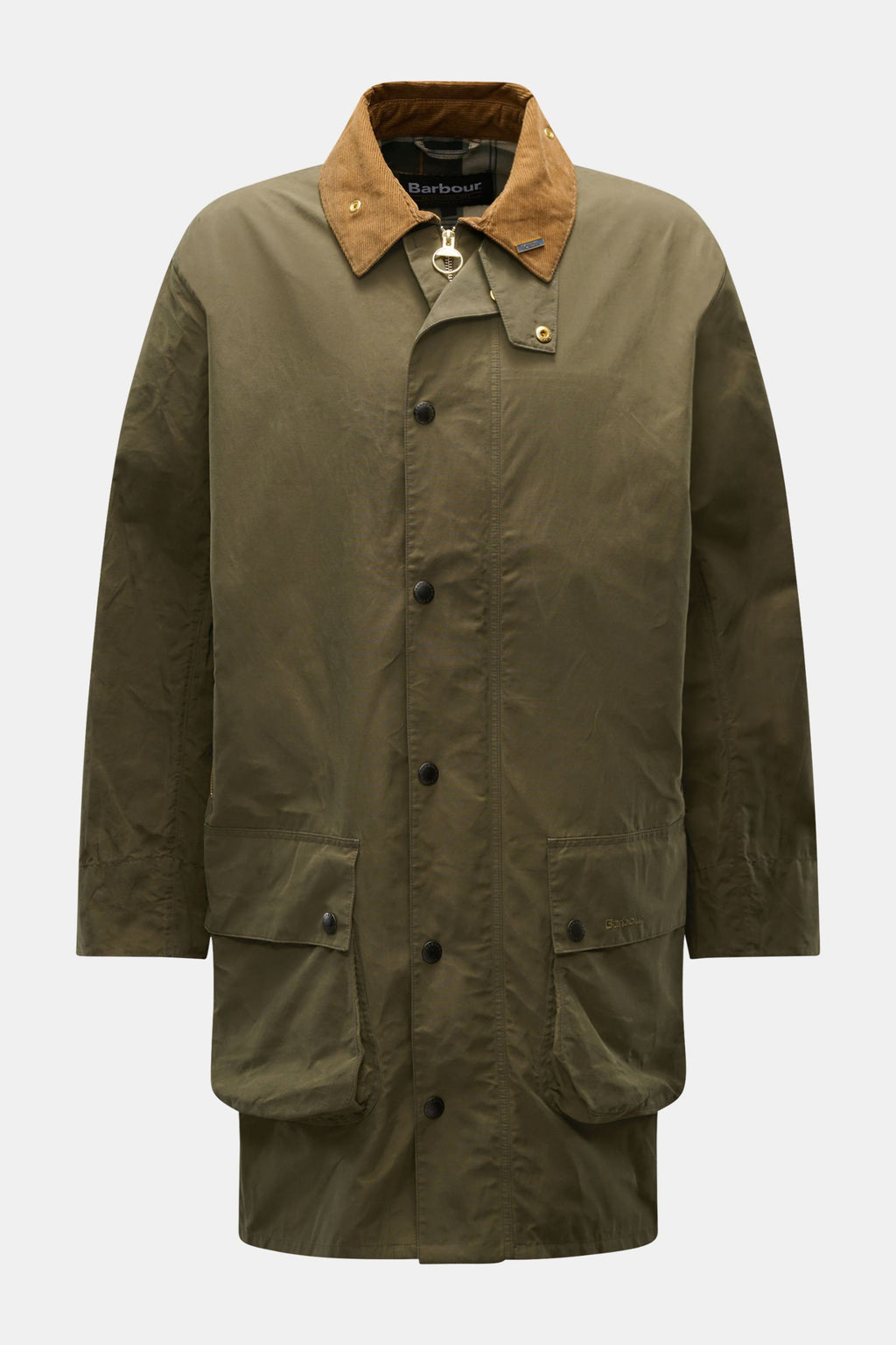 Barbour Waxed jacket 'Icons Border Casual' - olive